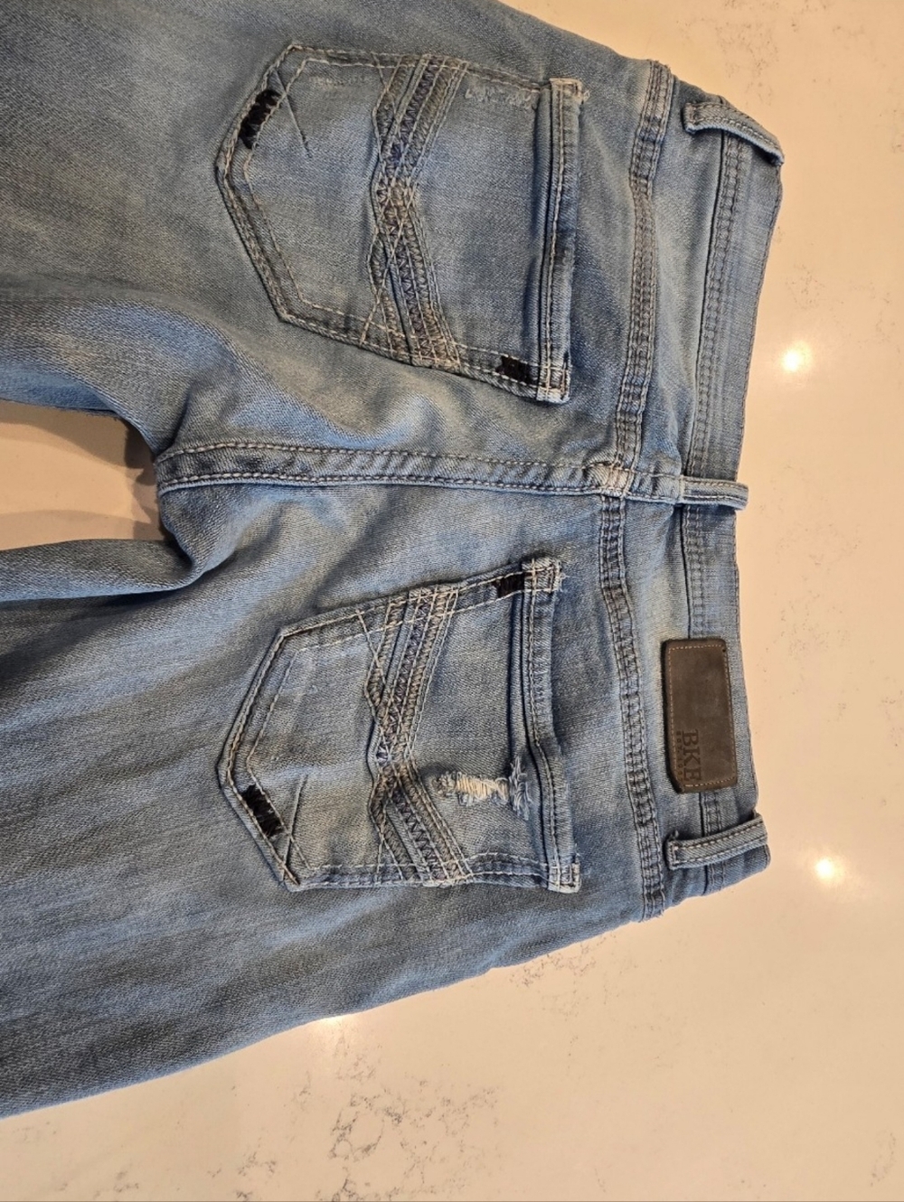BKE Aiden Distressed Cotton Casual Denim Jeans Mens 30 x 32 - Picture 10 of 15